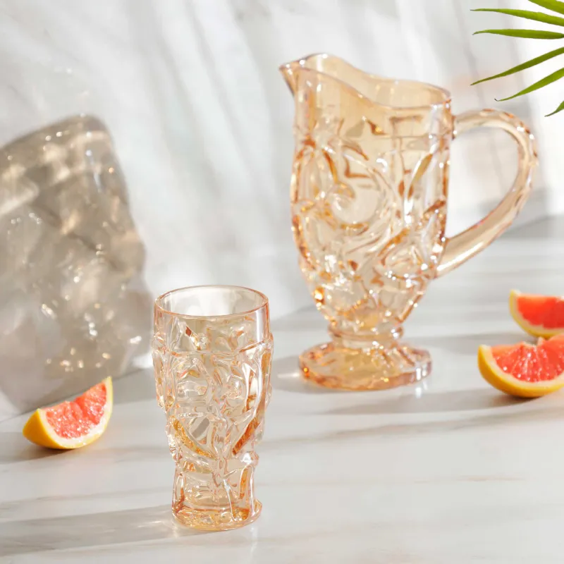 Glass, 15 cm, 270 ml, glass R, amber, Patterns, Gala, image-5