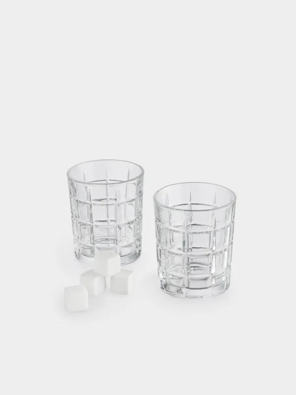 Drink set, 2 persons, 6 items, glasses/cubes, glass P/marble, Zero, image-4