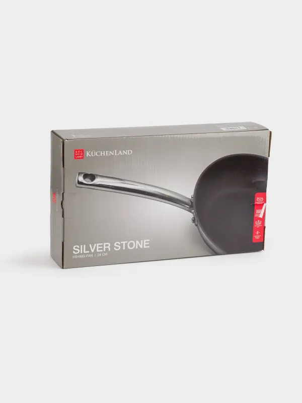 Frying pan, 24 cm, coated, steel, Silver Stone, image-8