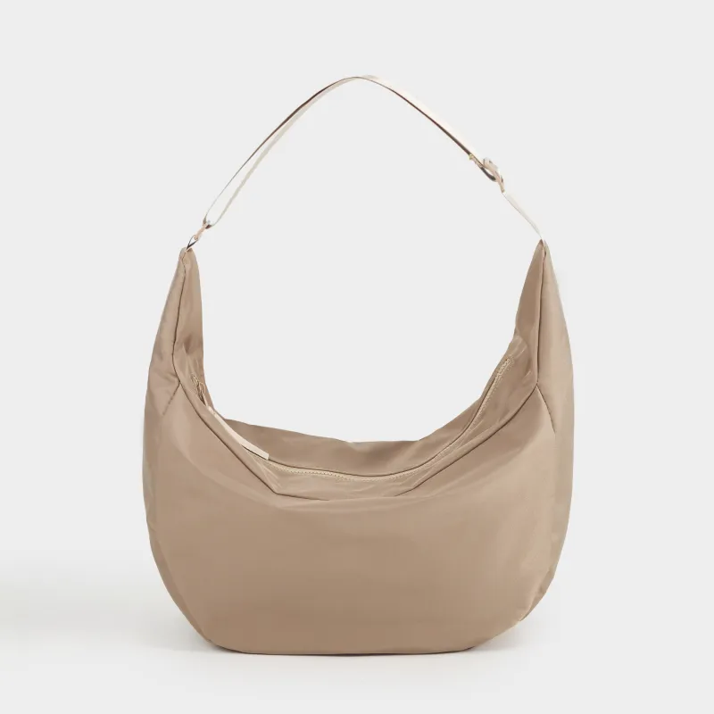 Bag, 24x40 cm, with adjustable strap, polyester, beige, Basic