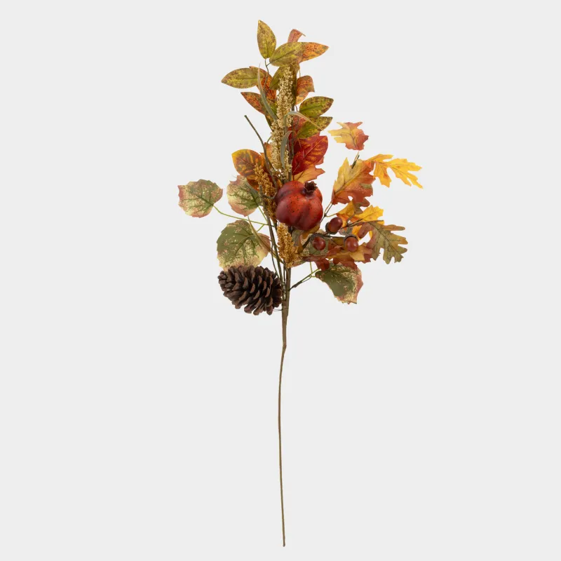 Decorative branch, 81 cm, foam/polyester, Autumn harvest, Forest symphony decor