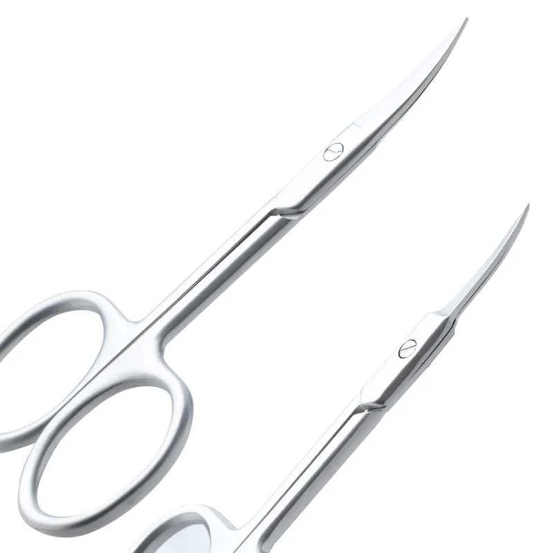 Manicure set, 7 items, in a case, steel / glass/PU leather, beige, Manicure, image-2