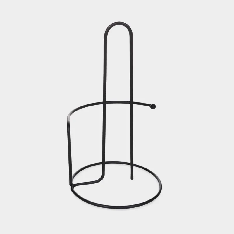 Paper towel holder, 25 cm, metal, Black, Twist black