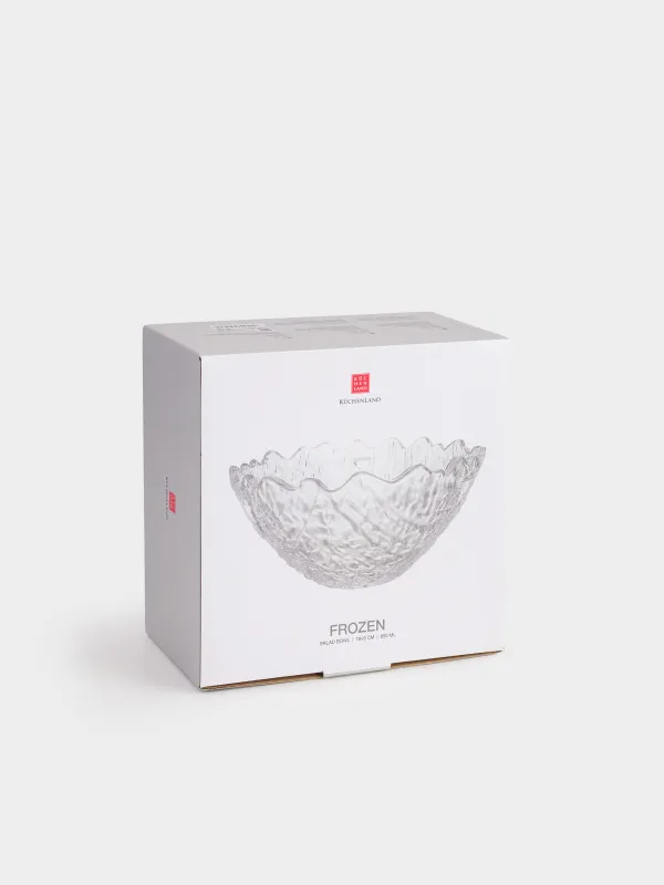 Salad bowl, 18x9 cm, 850 ml, glass R, Frozen, image-3