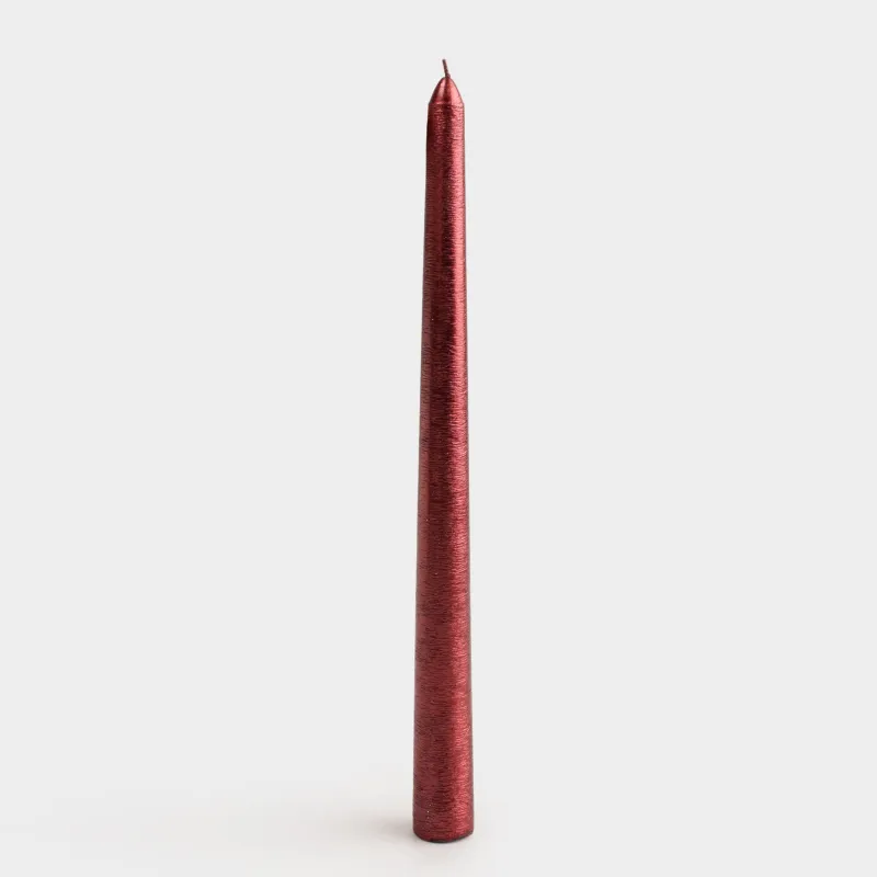 Candle, 25 cm, thin, red, Galore candle
