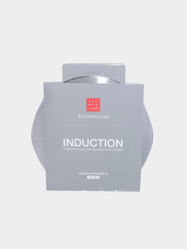 Disc adapter for induction cooker, 16 cm, with removable handle, steel / aluminum, Induction, image-3