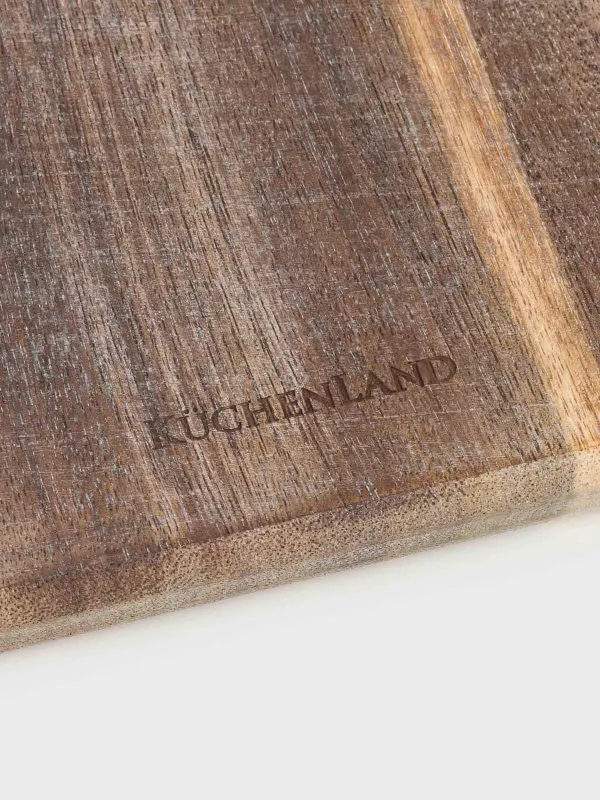 Cutting board, 30x20 cm, with handle, wood, Noble tree, image-2