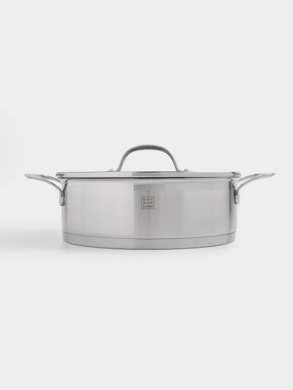 Saucepan, 24 cm, 3,5 l, with short handles and lid, Silver Stone, image-6