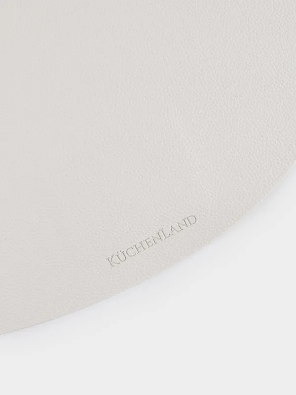 Napkin for appliances, 37x45 cm, PVC, shaped, milk, Rock, image-1