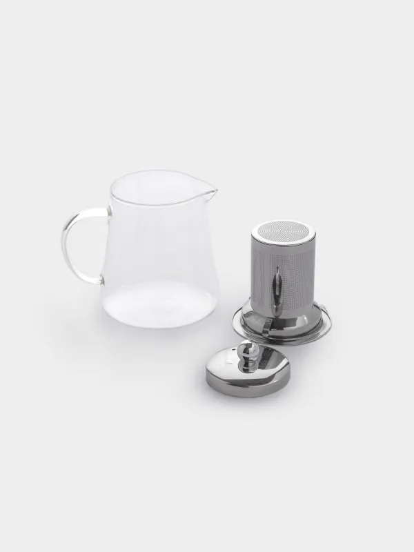 Teapot, 550 ml, glass B/steel, Pyramid, image-3