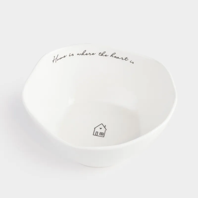 Salad bowl, 15x7 cm, 530 ml, porcelain P, white, House, Amour, image-2