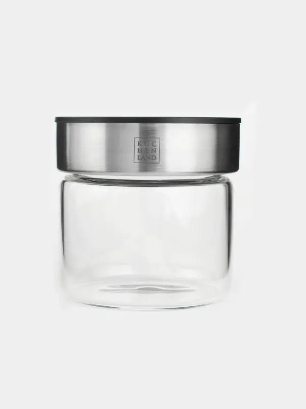 Food jar, 400 ml, glass B/plastic, Comfort, image-1