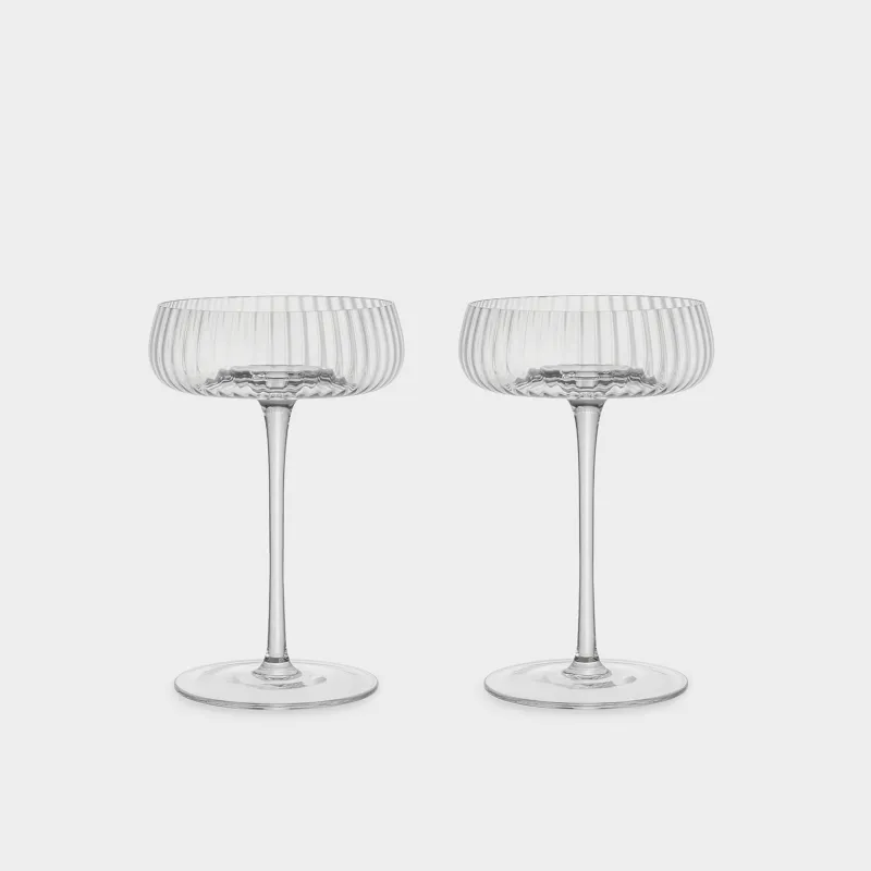 Drinking coupe glass, 270 ml, 2 pcs, glass, Sorento R
