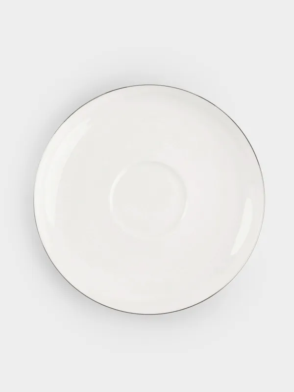 Tea pair, 2 persons, 4 items, 250 ml, porcelain F, white, Ideal silver, image-4