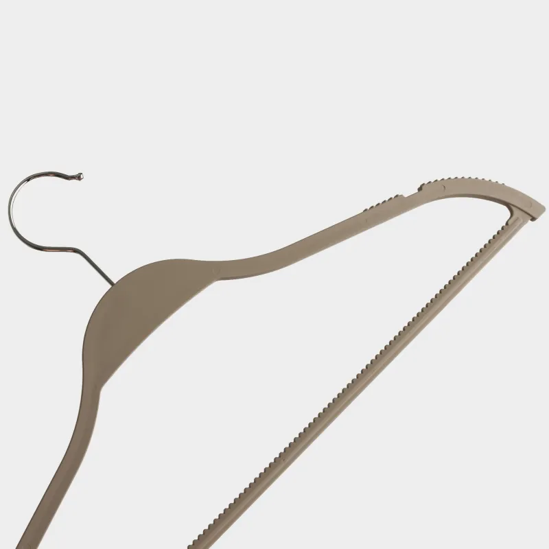 Children's hanger, 32 cm, 5 pcs, plastic coated, mocha, New house, image-4