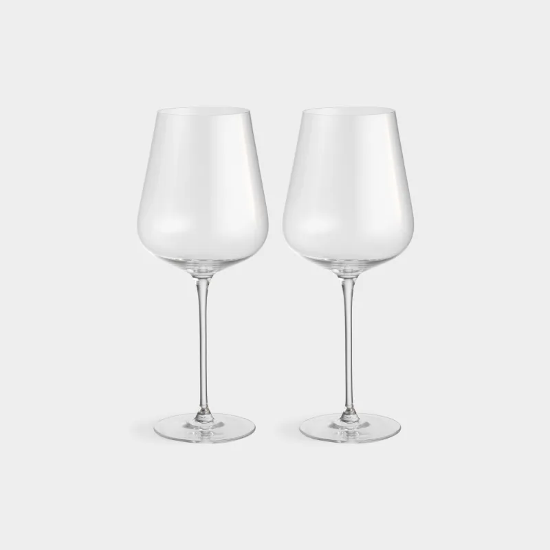 White wine glass, 480 ml, 2 pcs, crystal glass, Ferentino
