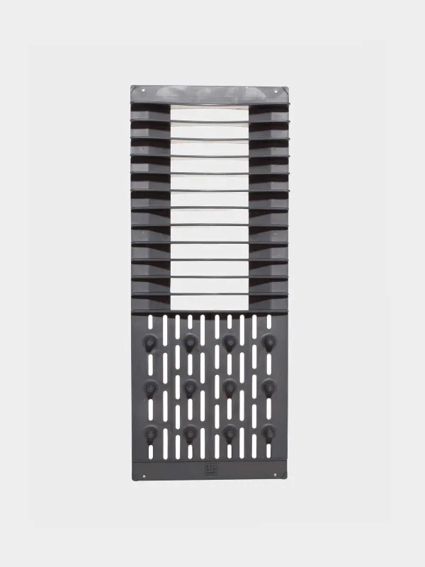 Dish drying mat with stand, 40x50 cm, microfiber / plastic, grey, Keeping, image-3