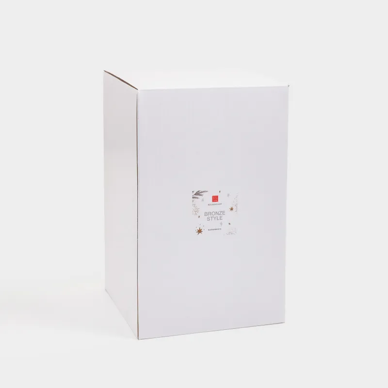 Snow lantern, 19 cm, illuminated, plastic, bronze, Globe, Bronze style, image-5