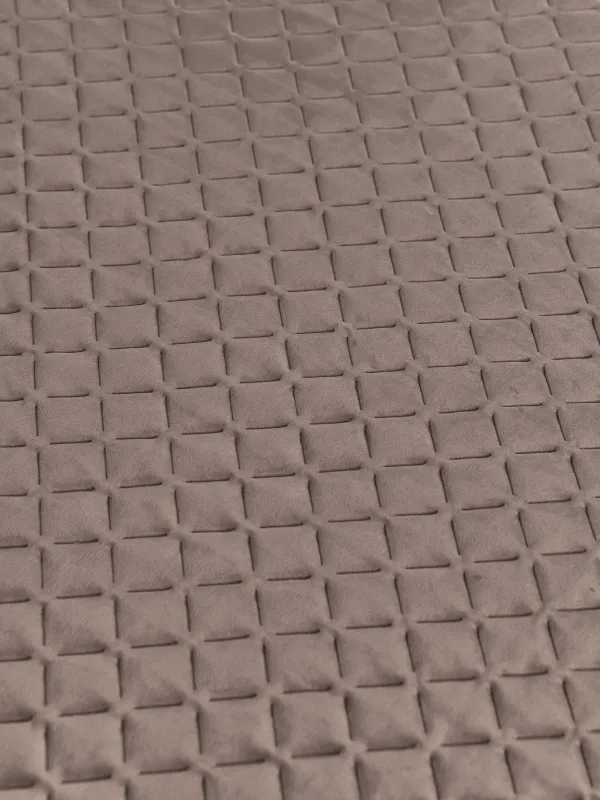 Bedspread, 220x240 cm, quilted, corduroy/microfiber, lilac, Stitch velvet, image-3