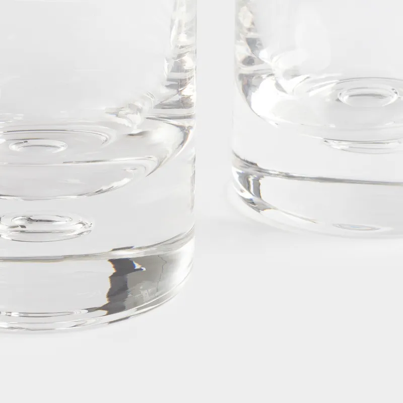 Drinking glass, 9 cm, 240 ml, 2 pcs, glass, Bubble, Dew, image-3