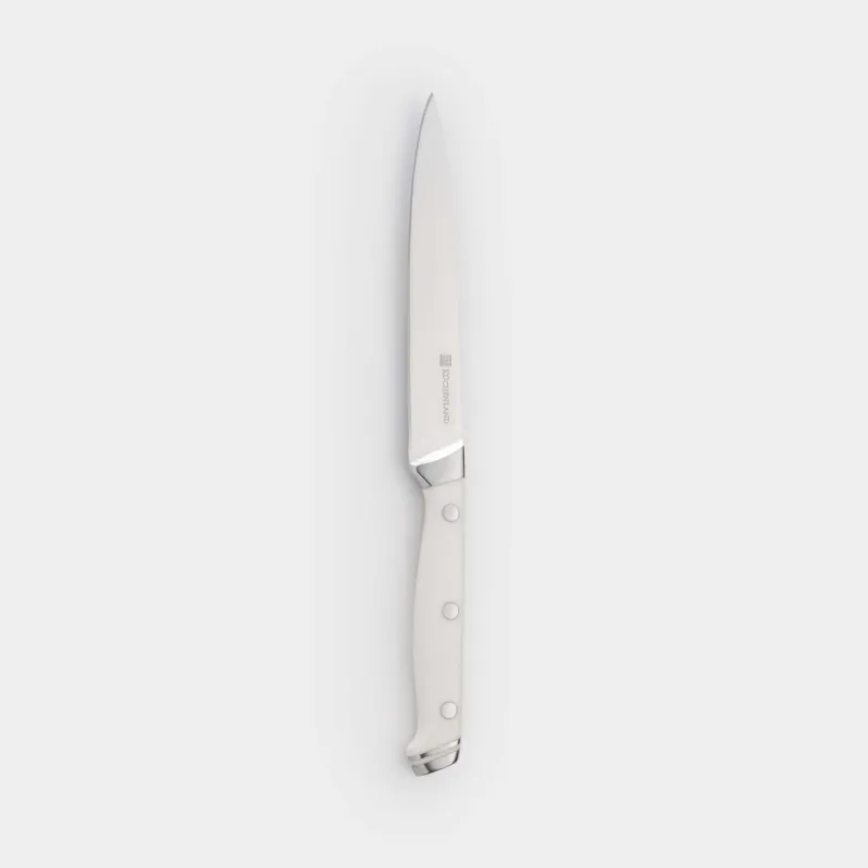Slicing knife, 13 cm, steel / plastic, white, Solo white
