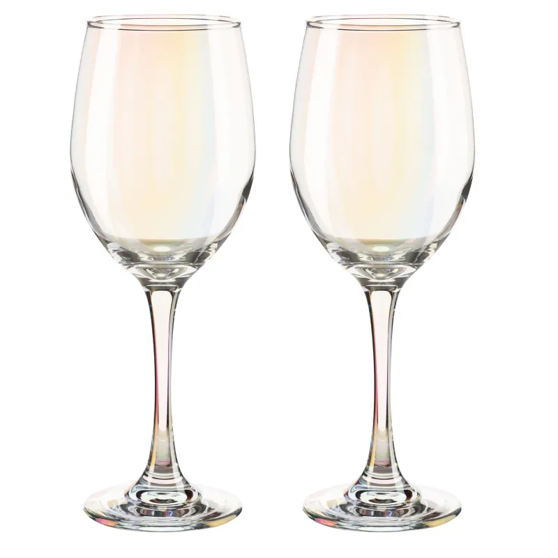 Red wine glass, 420 ml, 2 pcs, glass, mother of pearl, Floyd polar, image-0