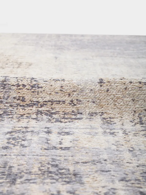 Carpet, 150x210 cm, beige-gray, cotton, Traces, image-1