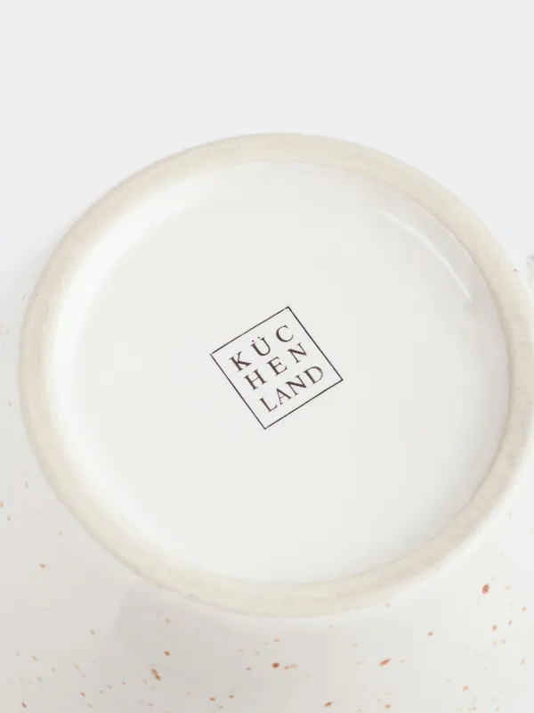 Jug, 1.4 l, ceramic, beige, Speckled, Speckled, image-4