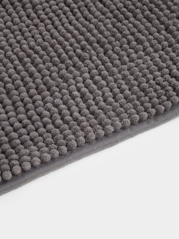 Mat, 50x80 cm, polyester, dark grey, Hillock, image-3