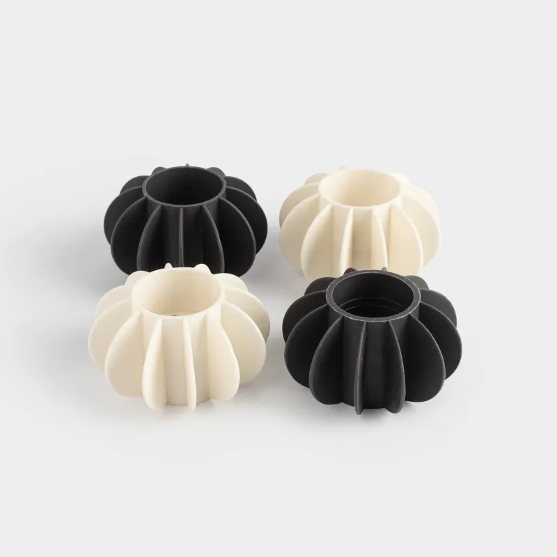 Washing ball, 6 cm, 4 pcs, rubber, white / grey, Wheel, Washing ball