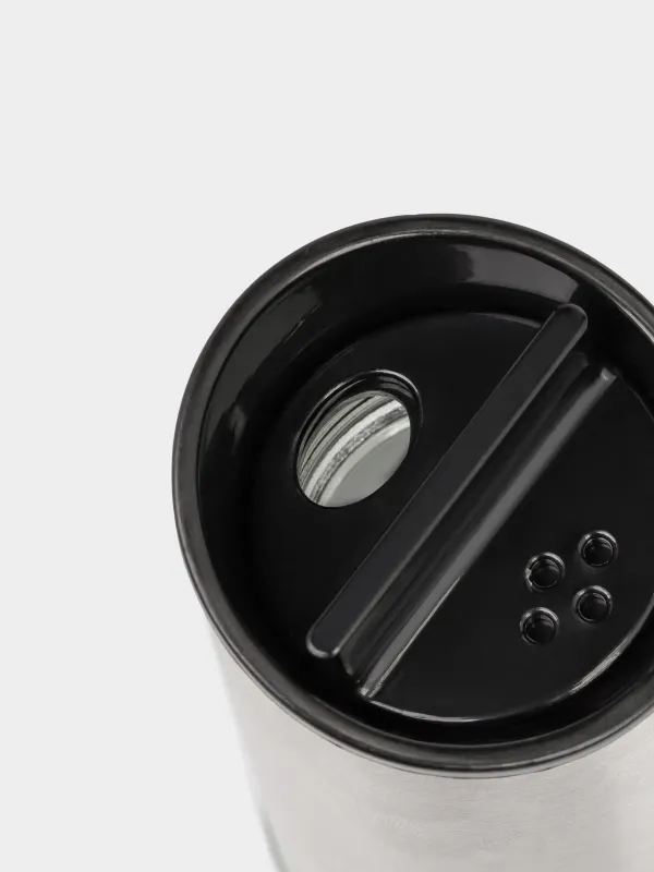 Salt and pepper set, 15 cm, on a stand, glass / metal, Classic color, image-6