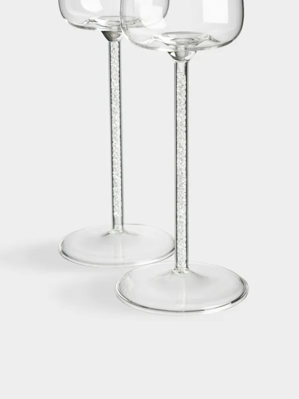 Drinking glass, 270 ml, 2 pcs, B glass / rhinestones, Sorento crystal, image-1