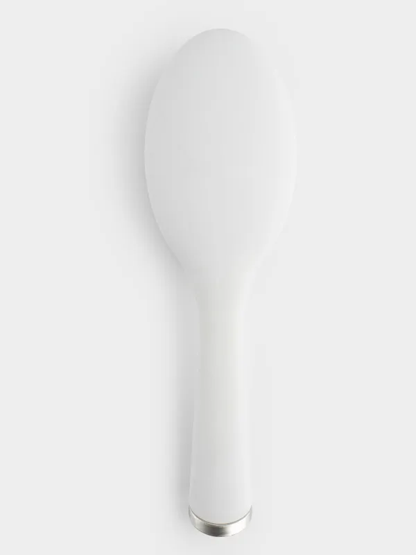 Hair massage comb, 23 cm, plastic, white, B&W, image-1