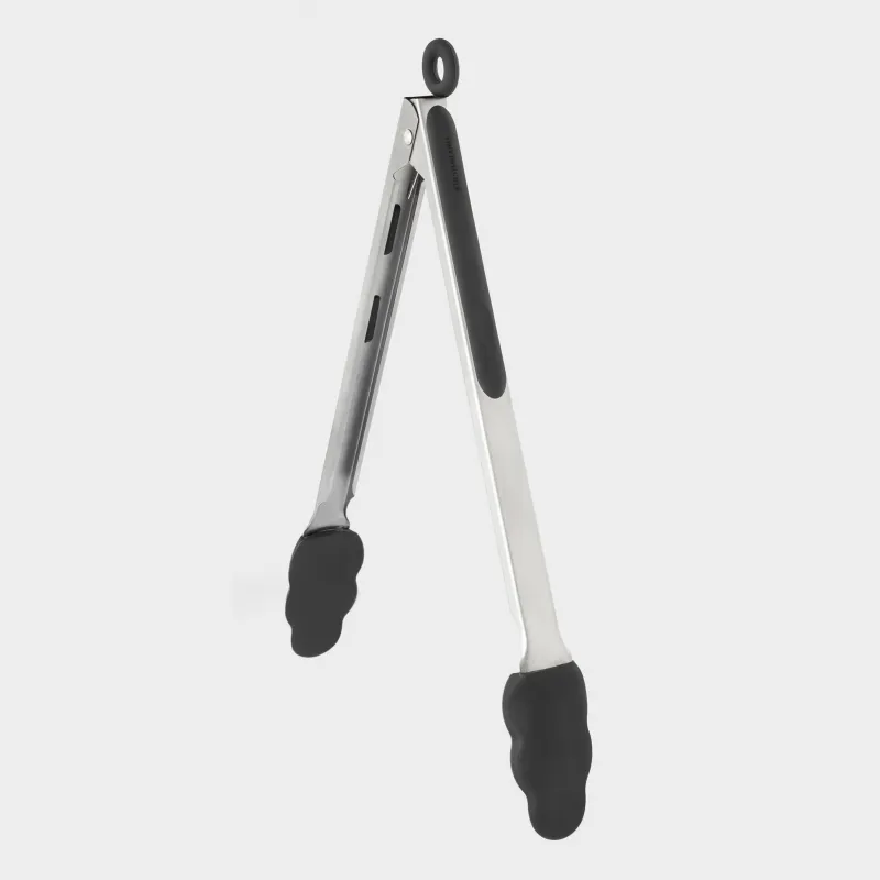 Kitchen tongs, 34 cm, steel / silicone, grey, Assist