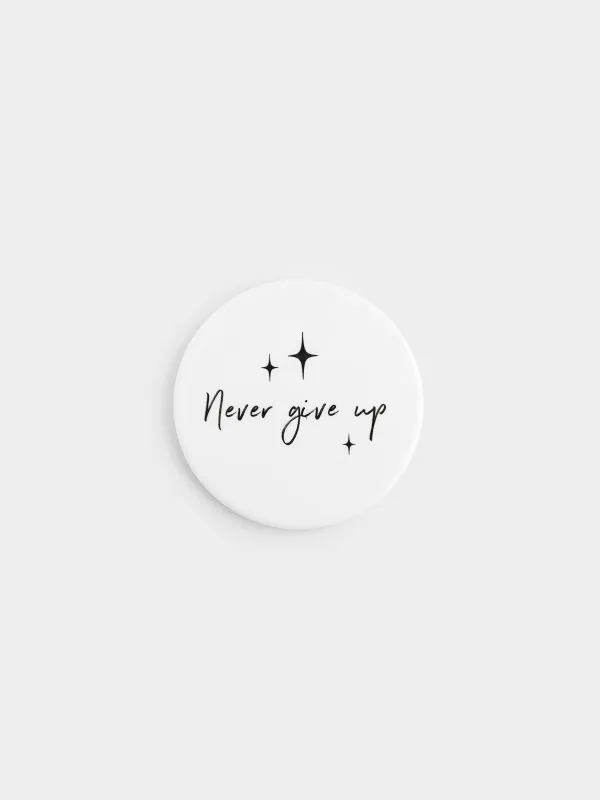 Coaster, 11 cm, ceramic / cork, round, White, Scroll, image-0