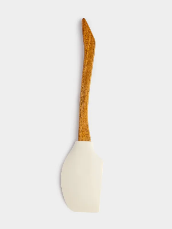 Spatula, 27 cm, silicone / ceramic, milky, Cones and mountain ash, Rowan delice, image-1