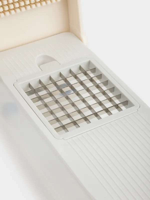 Shredder, 28 cm, 5 attachments, mechanical, plastic / steel, Beige, Soft, image-2