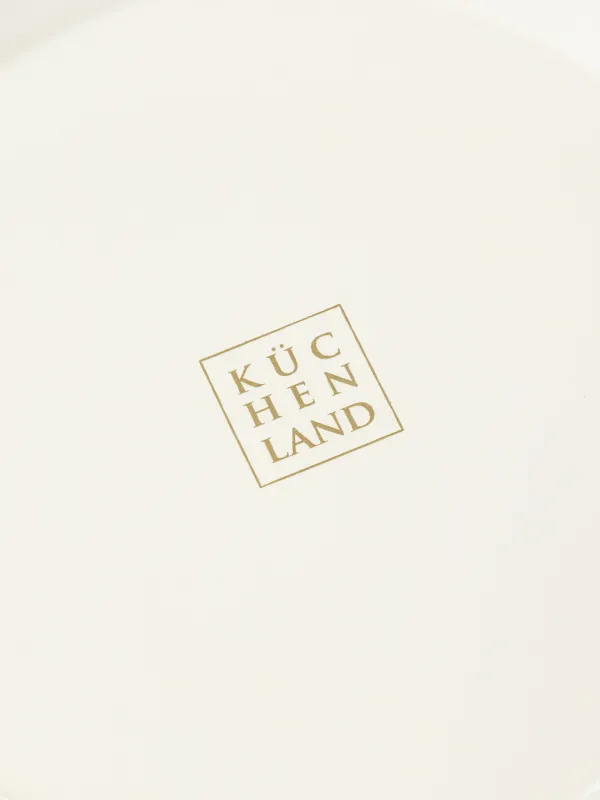 Pot, 20 cm, 2.8 l, with lid, enameled metal / wood, milky, House, Enamel, image-5