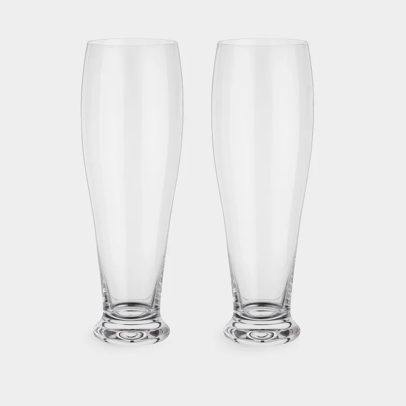 Drinking glass, 23 cm, 650 ml, 2 pcs, glass, Clear