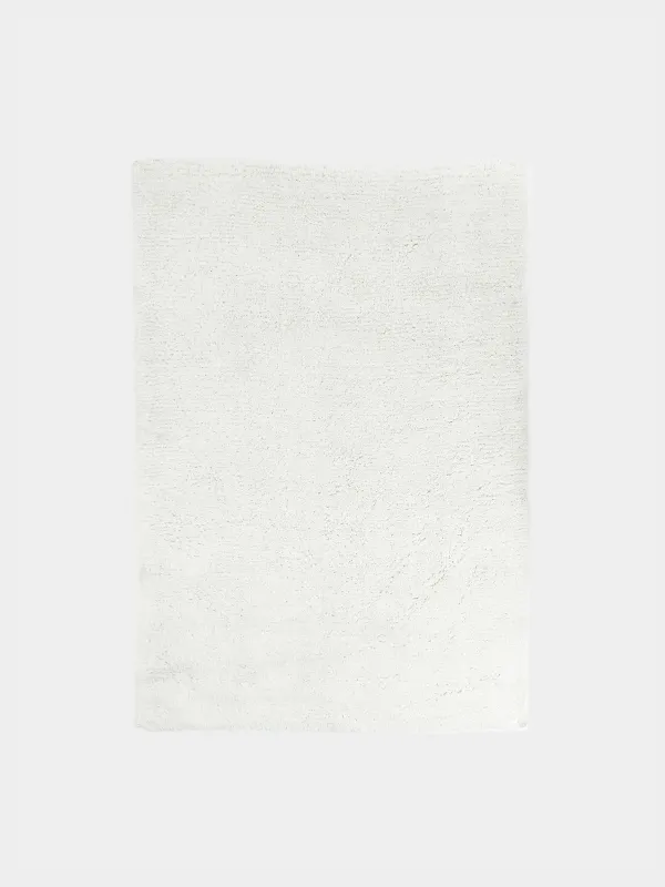 Carpet, 150x210 cm, polyester / cotton, milk, Fluffy pile, Monotone, image-0