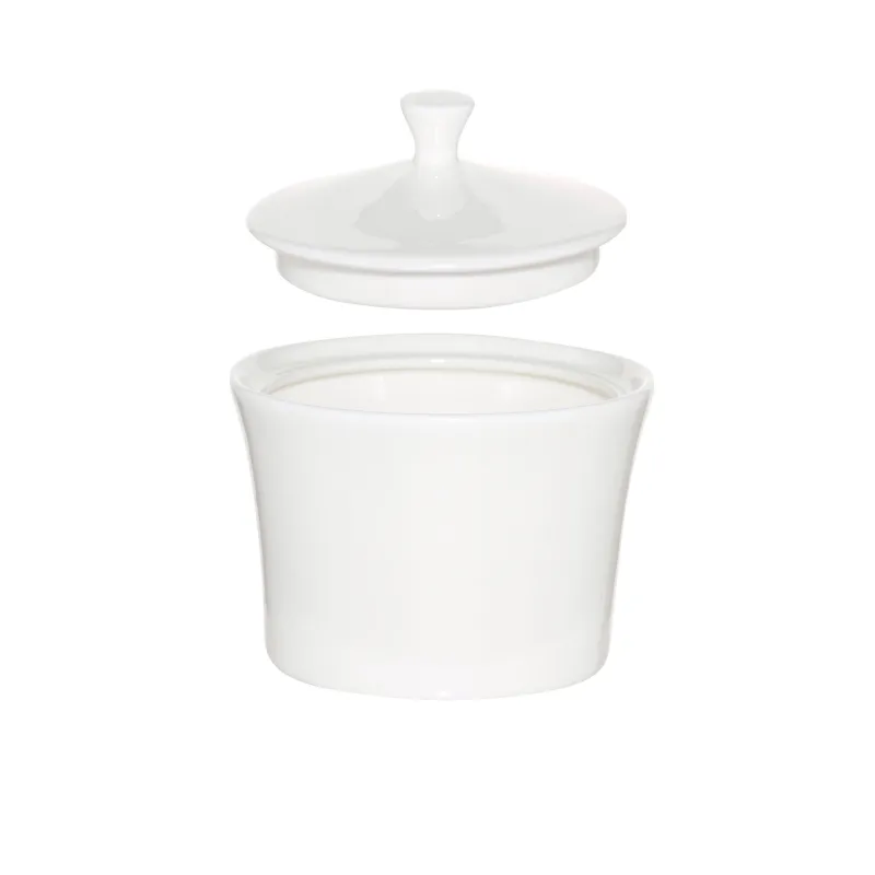 Sugar bowl, 10 cm, 230 ml, porcelain F, white, Ideal white, image-1