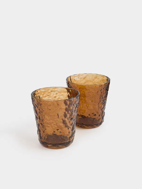 Glass, 10 cm, 250 ml, 2 pcs, glass R, brown, Frozen, image-2