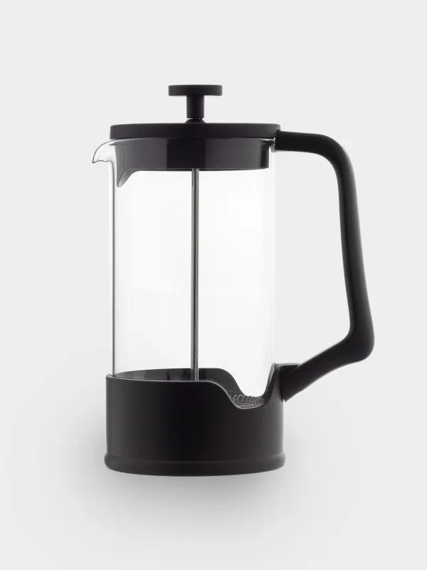French press, 1 l, glass B/steel, black, Liberica, image-6