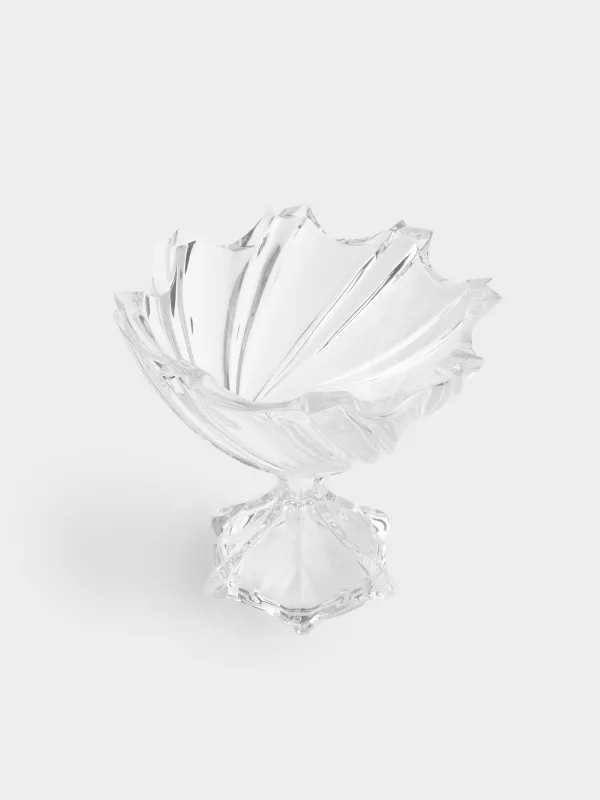 Fruit vase, 25x23 cm, on a leg, glass R, Torsido, image-1