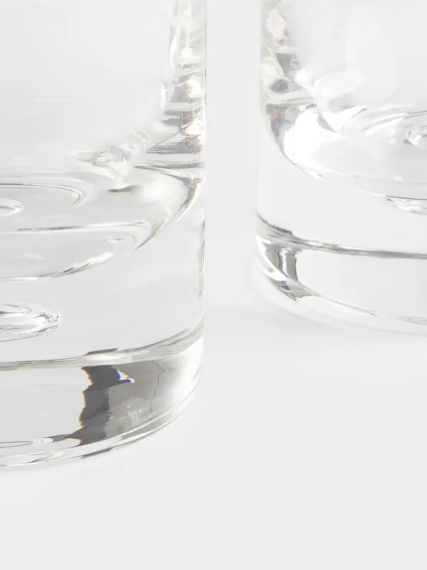 Drinking glass, 9 cm, 240 ml, 2 pcs, glass, Bubble, Dew, image-4