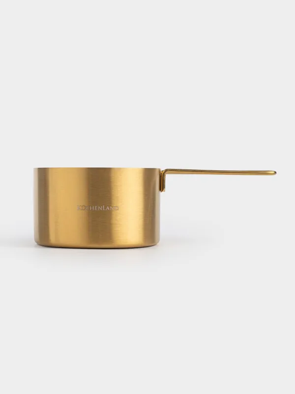 Measuring spoon, 250 ml, steel, golden, Device gold, image-6