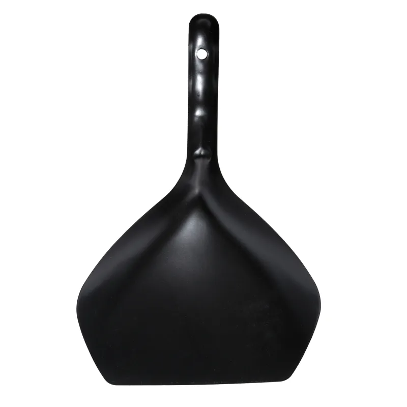 Garbage brush, with dustpan, 33 cm, plastic / bamboo / steel, black, Black clean, image-1