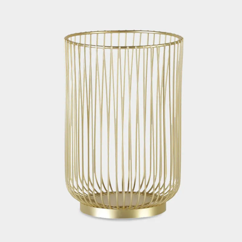 Stand for kitchen accessories, 18 cm, metal, gold, Twist gold