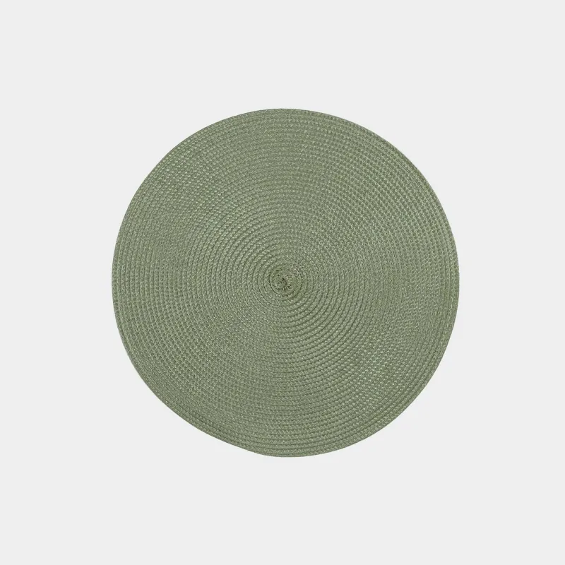 Napkin for appliances, 38 cm, polypropylene/PET, Round, Green, Circle