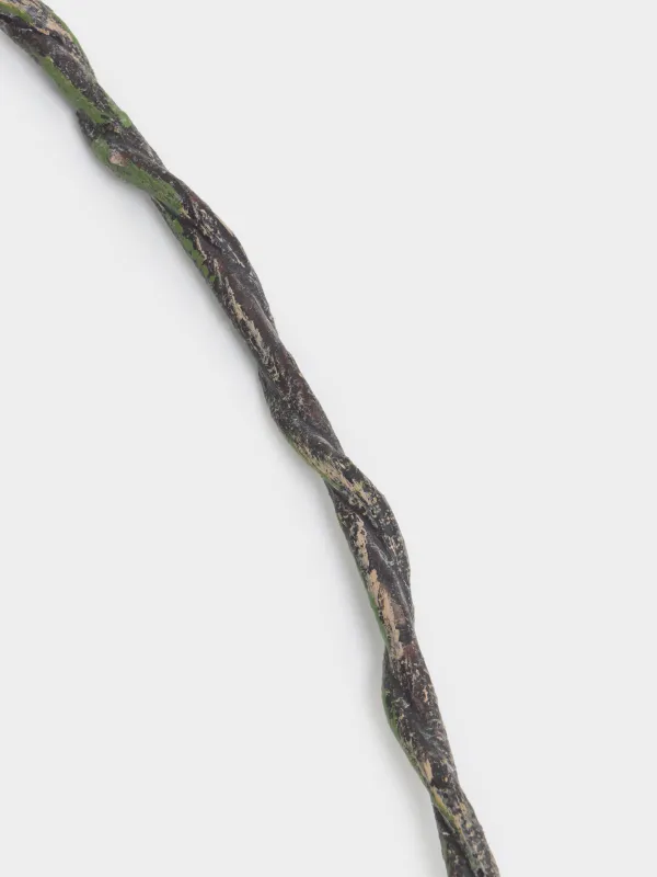 Decorative branch, 1.3 m, plastic / polyester, Yellow flowers, Leaves decor, image-2